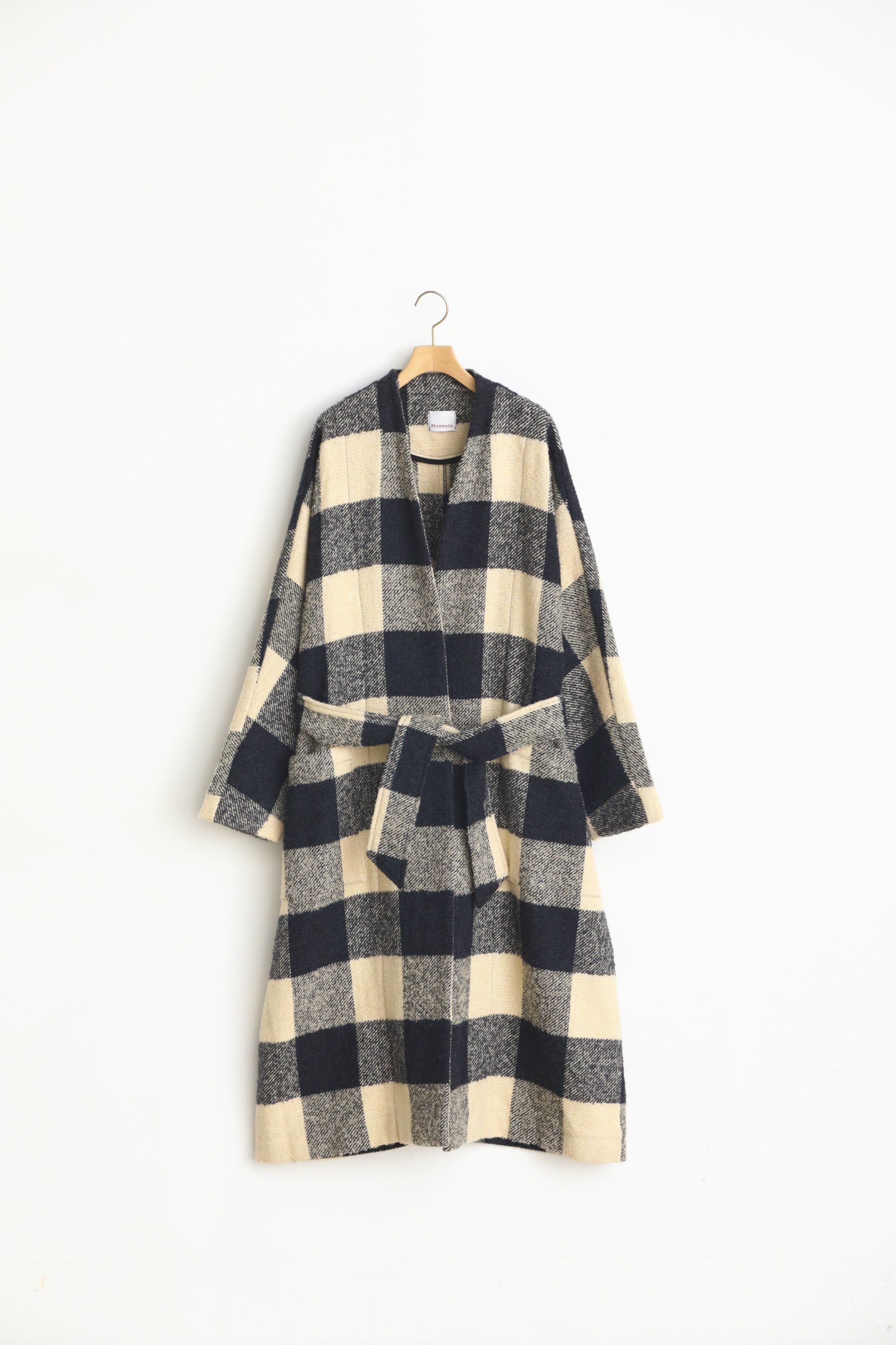 Dolman Gown Coat_Loop Tweed Check – GLASTONBURY ONLINE