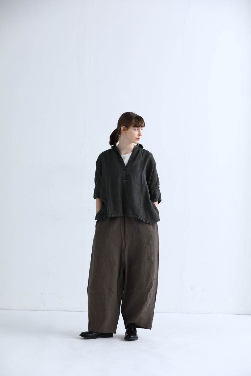 Low Crotch Easy Pants with Strap