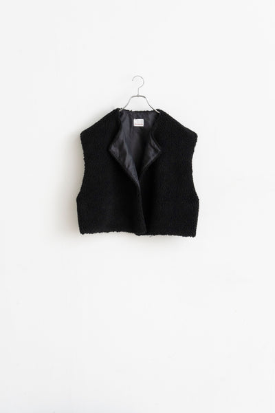 Cropped Boa Vest