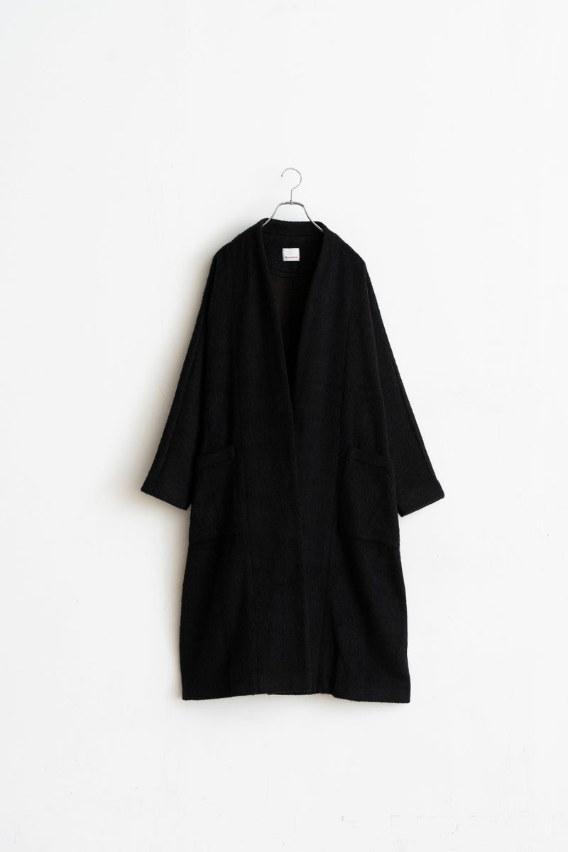 Dolman Gown Coat - Recycled Wool Shaggy