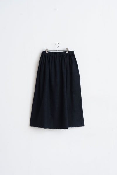 Gather Skirt - Washed Wool